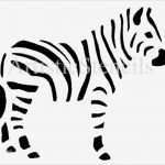 Laserschneiden Vorlagen Einzigartig Zebra Stencil