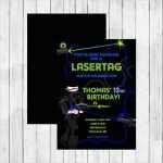 Lasertag Gutschein Vorlage Luxus Items Similar to Lasertag Invitation Laser Tag Party