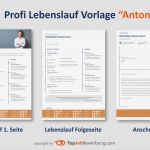 Lebenslauf Fließtext Vorlage Neu Profi Lebenslauf Vorlage &quot;anton&quot; Für Erfolgreiche Bewerbungen