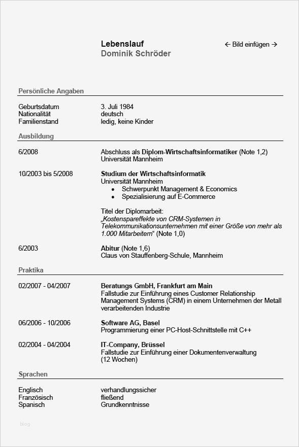 Lebenslauf Vorlage ältere Bewerber Angenehm Tabellarischer Lebenslauf