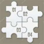 Leeres Puzzle Vorlage Beste Moderne Puzzle Vorlage — Stockvektor © Lajo 2