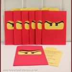 Lego Einladungskarten Vorlage Schönste Invitations Card Birthday Ninjago Party