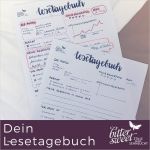 Lesetagebuch Vorlage Fabelhaft Bittersweet Diy Dein Lesetagebuch