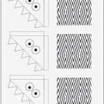 Lesezeichen Vorlage Cool Bastelvorlage Monster Lesezeichen • Minidrops