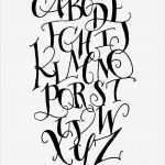 Lettering Vorlagen Angenehm Hand Lettering Alphabet Calligraphy 1000 Ideas About