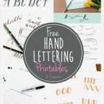 Lettering Vorlagen Bewundernswert Free Hand Lettering Printables