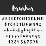 Lettering Vorlagen Gut 10 Kostenlose Brush Fonts Frei Zur Kommerziellen Nutzung