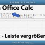 Libreoffice Calc Vorlagen Best Of Menüleiste Vergrößern Open Fice Calc toptorials