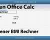 Libreoffice Calc Vorlagen Erstaunlich Eigenen Bmi Rechner Erstellen Open Fice Calc toptorials