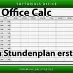 Libreoffice Calc Vorlagen Erstaunlich Stundenplan Tagesplan Zum Ausdrucken Erstellen