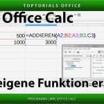 Libreoffice Calc Vorlagen Neu Eine Eigene Funktion Erstellen Ganz Einfach Libre Fice