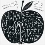 Linolschnitt Vorlagen Beste Wenn Nix Mehr Geht Geht Immer Noch W Apfelkuchen – Ein