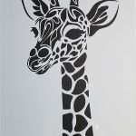 Linolschnitt Vorlagen Gut Stencil Schablone Textilgestaltung Airbrush Giraffe A 4 S