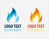 Logo Psd Vorlagen Süß Two Flame Logo Templates Vector