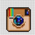 Logo Vorlagen Wunderbar Instagram Logo Perler Bead Pattern