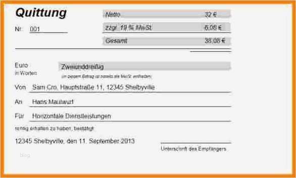 Lohn Mahnung Vorlage Luxus 6 Quittung Barzahlung | Vorlage Ideen