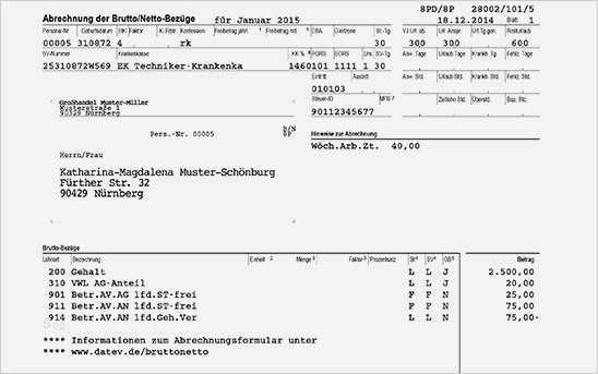 Lohnabrechnung Vorlage 2016 Erstaunlich Datev Lohnabrechnung