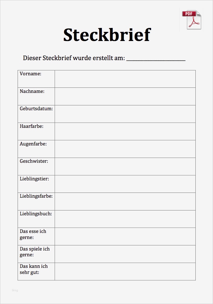 Lustiger Steckbrief Vorlage Beste Kostenlose Steckbriefvorlage Steckbrief Muster And Vorlage 9199