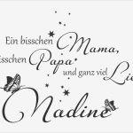 Mama Und Papa Tattoo Vorlagen Einzigartig Wandtattoo Ganz Viel Liebe Mit Babyname Wandtattoos