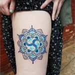 Mandala Vorlagen Tattoo Beste Tattoo Blaues Mandala Tattoo