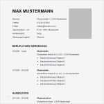 Max Mustermann Bewerbung Vorlage Erstaunlich Vorlage 57 Tabellarischer Lebenslauf