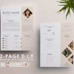 Media Kit Vorlage Elegant Life is Golden 2 Page Version Media Kit Template