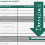 Mediaplan Vorlage Großartig Downloadredaktionsplan Marketing Wissen