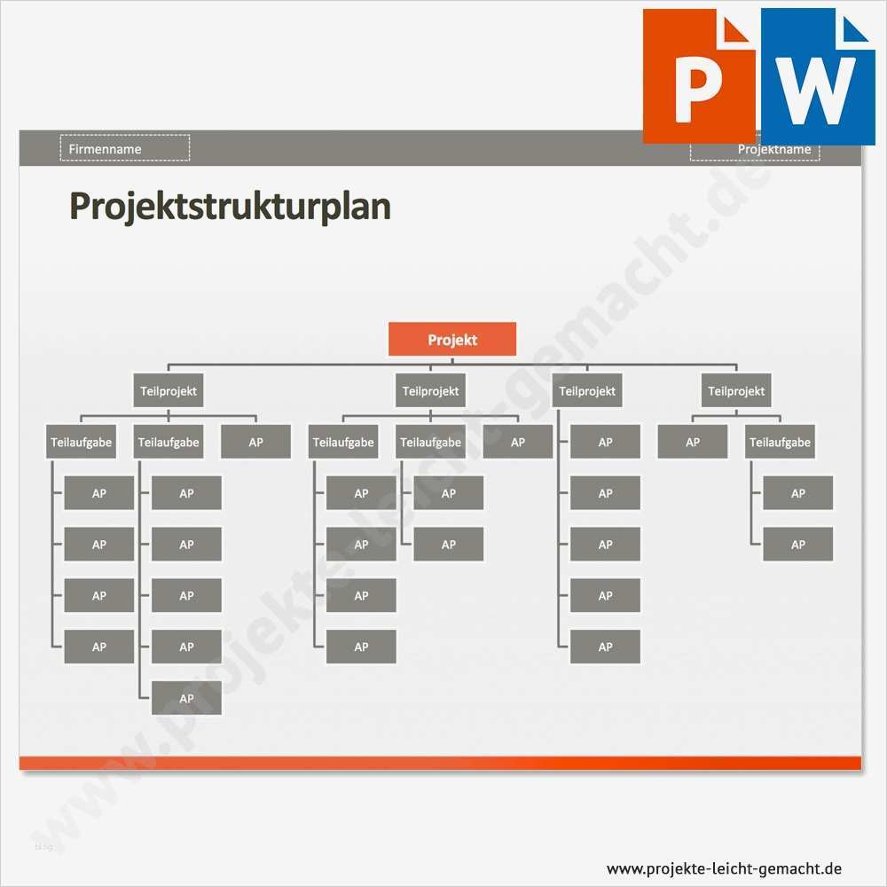 Vorlage Projektstrukturplan Baumstruktur