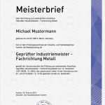 Meisterbrief Vorlage Download Beste Masterurkunde Kaufen