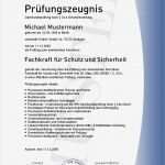 Meisterbrief Vorlage Download Einzigartig Sicherheitskraft Personenschutz Sachkundeprüfung Kaufen