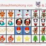 Memory Selber Machen Vorlage Süß Weihnachtsmemory Selber Machen Mit Monstamoons Freebie