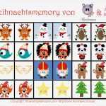 Memory Vorlagen Zum Ausdrucken Süß Weihnachtsmemory Selber Machen Mit Monstamoons Freebie