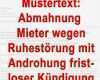 Mieter Zahlt Nicht Mahnung Vorlage Elegant Mustertext Abmahnung Mieter Wegen Ruhestörung