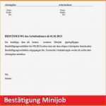 Minijob Beim Arbeitgeber Melden Vorlage Best Of 5 ündigung Minijob Muster