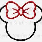 Minnie Mouse Kopf Vorlage Beste Minnie Mouse Head Applique Machine Embroidery Design No 0291