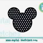 Minnie Mouse Kopf Vorlage Fabelhaft Mickey Minnie Mouse Kopf Applikation Stickdatei Von