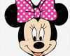 Minnie Mouse Kopf Vorlage Wunderbar Minnie Mouse Kopf Rosa Cartoon Illustration Stockfoto