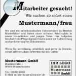 Mitarbeiter Gesucht Vorlage Einzigartig Rmp Familienanzeigen Stellenmarkt