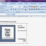 Mitarbeiterausweis Vorlage Gut Mitarbeiterausweis