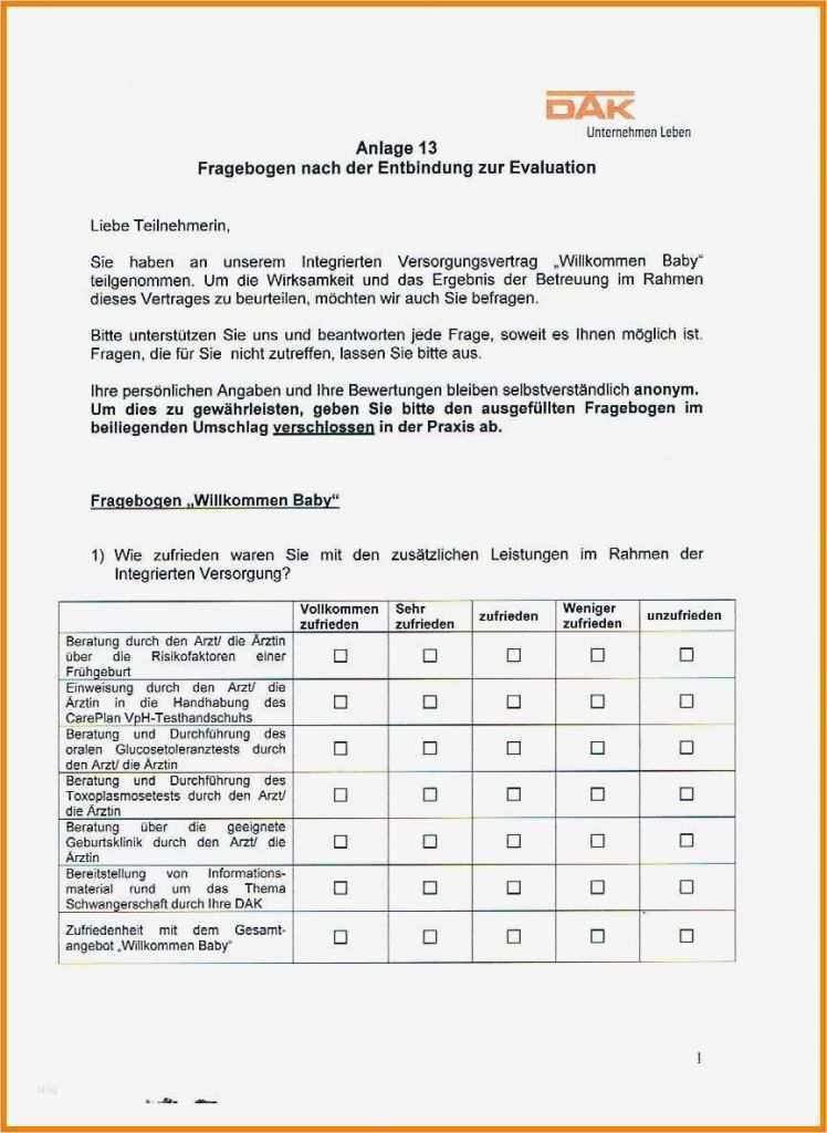 Mitarbeiterbefragung Vorlage Inspiration 11 Fragebogen Muster | Vorlage ...