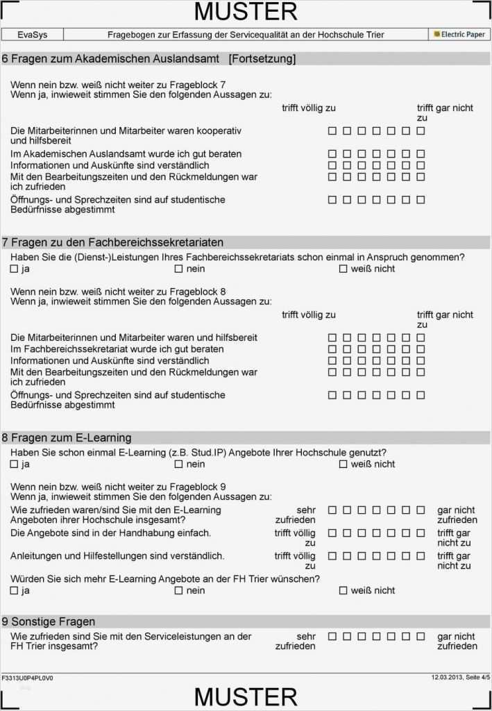 Mitarbeitergespräch Fragebogen Vorlage Erstaunlich Muster Fragebogen