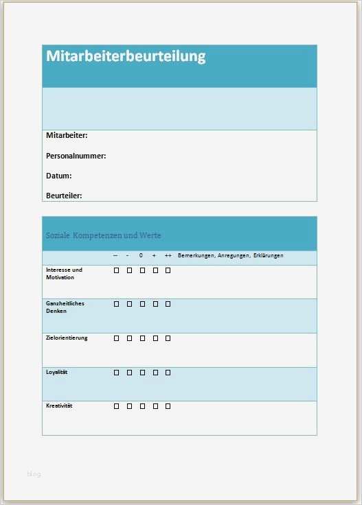 Mitarbeitergespräch Fragebogen Vorlage Schön Mitarbeiterbeurteilung Muster Vorlage Für Vorlage 