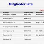 Mitgliederliste Verein Vorlage Excel Best Of Auswertungen