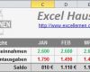 Monatliche Ausgaben Tabelle Vorlage Inspiration Excel Haushaltsbuch [kostenloser Download]