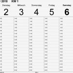 Monatskalender 2018 Vorlage Fabelhaft Wochenkalender 2018 Als Excel Vorlagen Zum Ausdrucken