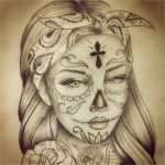 Nail Tattoos Vorlagen Luxus Catrina with Flower Tatto Leg La Catrina