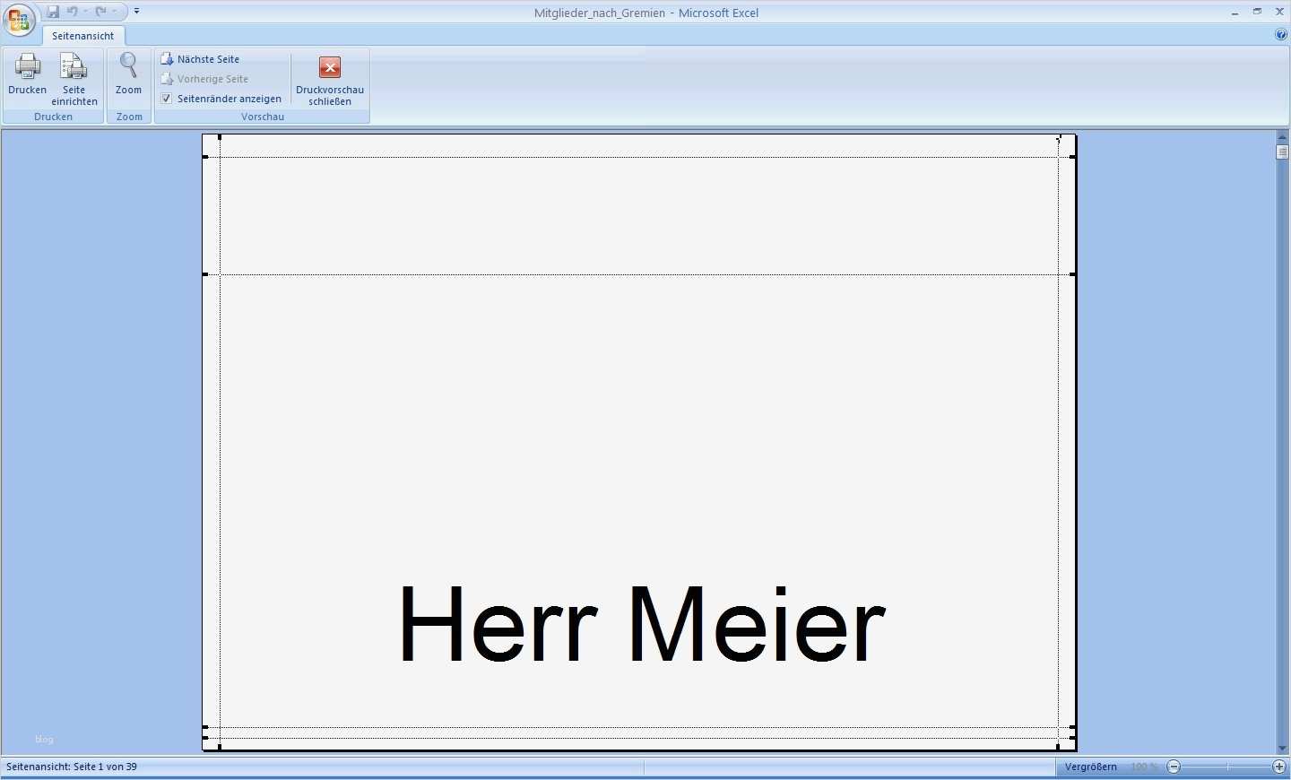 fice Probleme einfach lösen Namensschilder mit Excel