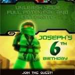 Ninjago Einladungskarten Vorlage Zum Ausdrucken Luxus Ninjago Party Invitation