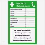 Notfallplan Vorlage Word Beste Aushang Notfall Notfall Rufnummern