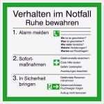 Notfallplan Vorlage Word Fabelhaft Aushang Notfall Verhalten Im Notfall